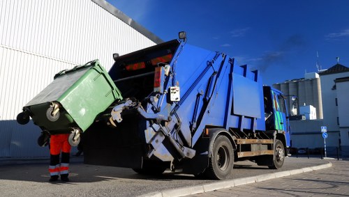 Commercial skip in an Anerley business site