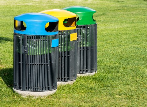 A collection of different skip sizes available for hire