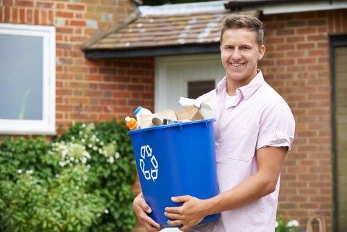 Professional delivery of a skip to a residential property