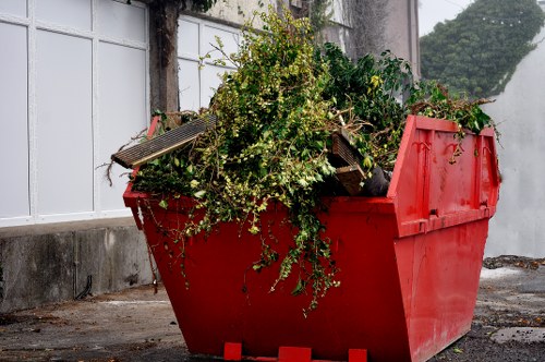 Professional skip hire service handling household waste responsibly